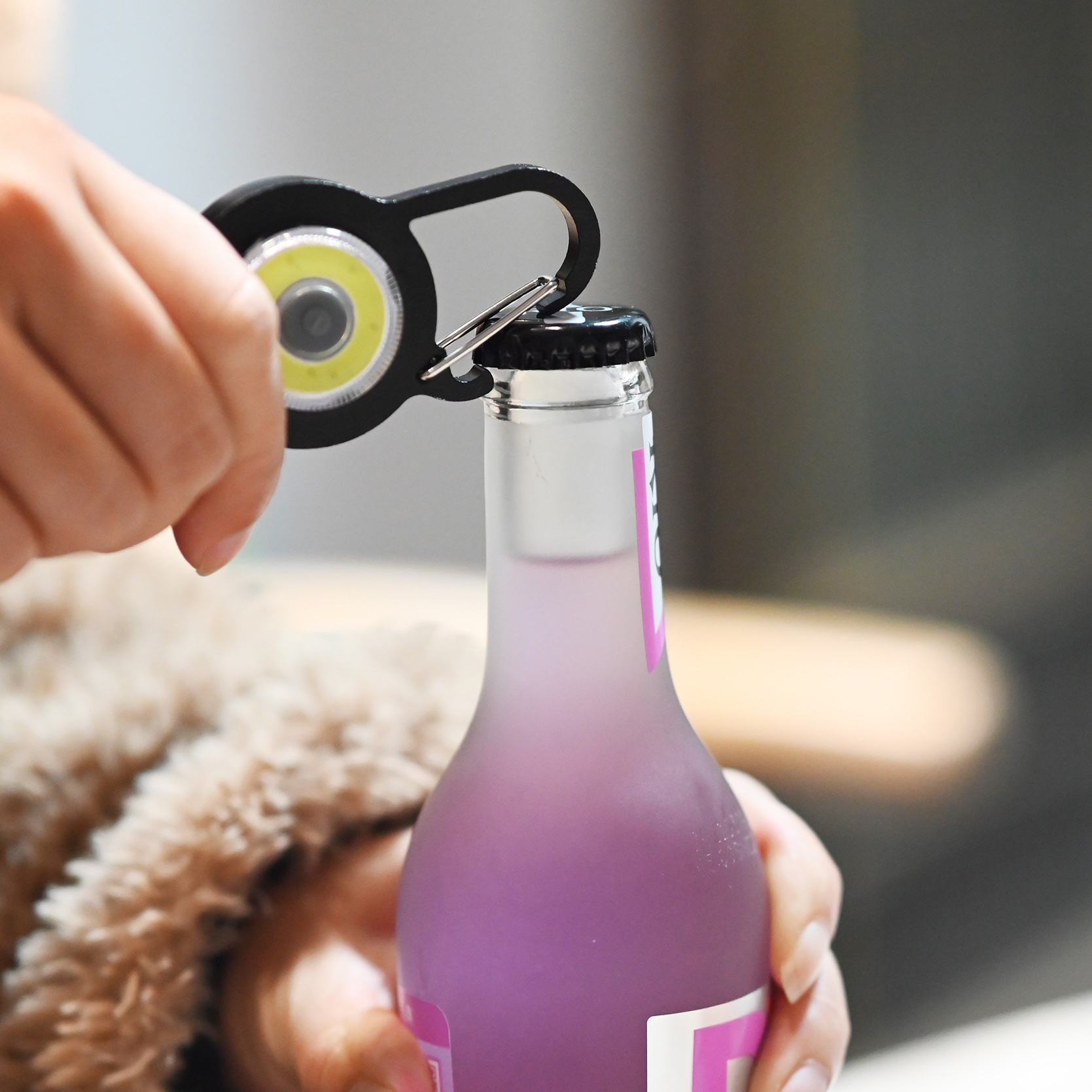 LM-K1259 Durable Keychain Light With Bottle Openner